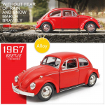 1:36 Scale Mini Car 1967 Beatle klassikaline sulamist automudel, survevalu metallist m&auml;nguauto mudel, simulatsioon miniatuurne skaala 1/36-13x4.5x4cm