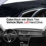 ForOptima K5 JF 2016 - Car Inner Dashboard Cover Auto Dash Mat Carpet Cape Anti-sun Sun shade Dashmat 2017 Black LHD gray