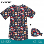 EWAKCOT J&otilde;ulutr&uuml;kiga koorimistopsid Naised Mehed T&ouml;&ouml;pluus &Otilde;de Arst &Otilde;endus Meditsiinitarvikud Unisex T-s&auml;rk 4XL