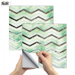 10 tk Green Peel and Stick Backsplash plaadikleebis Vin&uuml;&uuml;list seinakate k&ouml;&ouml;gipulga jaoks Subway Mosaics plaatidel 15cm*15cm*10Pcs