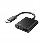 2-&uuml;hes USB C-t&uuml;&uuml;pi Dual USB C k&otilde;rvaklappide adapter Samsung Huawei iPad Pro jaoks Google Pixel 5 4 Xiaomi Mi9 Redmi K40 30 Oneplus OPPO PD3.0 60W Type C + 3.5mm