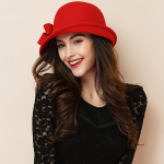 Naiste talvem&uuml;ts 1920. aastate Gatsby stiilis lillega soe villane Fedora talvem&uuml;ts Naiste kirikum&uuml;tsid Cloche Bonnet Femme vilt Fedoras