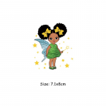 Black Girl Patch Riided Kleebised Soojust &uuml;lekandvad T-s&auml;rgid Kleidid Parches Ropa Tee ise triigitav Soojust kleepuvad r&otilde;ivaplaastrid