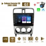 8-tolline 2-din Android-autoraadio multimeediumivideopleier Subaru Forester SG 2002-2008 jaoks koos nupunupuga WiFi 1+32GB 1+32GB