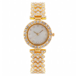 Uus saabunud naiste teemantkvartskellad Top luksuslikud naiste k&auml;ekellad Elegantne naiste Gif-kell kuldne