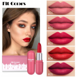 Fit Colors Mini Capsule huulepulk 5 komplekti karbis Matte Velvet ei lange v&auml;rvi huulepulga komplekt 5PCS