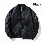 Klassikaline Ma1 Bomber Jope Meeste Suures suuruses Lennupiloodi pesapallijoped Meeste s&otilde;jav&auml;emantel Paarile T&auml;navar&otilde;ivad Veste Homme 3XL must