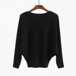 S&uuml;gisene Batwing pikkade varrukatega silmkoeline kampsun vabaaja kaldkaelusega soliidne soe pullover mood 18 v&auml;rvi lahtised džemprid Topid 29626 One Size must