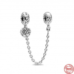 925 h&otilde;bedane s&auml;delev selge s&auml;delev lilleline turvakett, mis sobib originaalseks k&auml;ev&otilde;ru ripatsiga DIY ehted