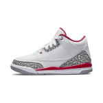 Air Jordan 3 Retro PS Kardinaalpunane Laste Tossud Valge Hele-Kari Tsementhall 429487-126 28