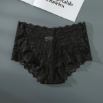 Suures suuruses naiste kolmnurga alusp&uuml;ksid Seksikas aluspesu Naiste pits keskmise v&ouml;&ouml;kohaga Euroopa suuruses aluspesu XL-4XL 1XL must