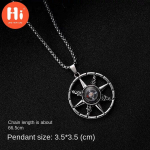 Tere Ring Necklace Ins Hip-hop Dance Meeste ja Naiste Ripats Kaelakee