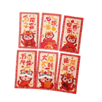 6 tk Hiina uusaasta punased &uuml;mbrikud Draakoniaasta Hongbao kevadfestivali &otilde;nne rahakotid kevadfestivali punased &uuml;mbrikud D