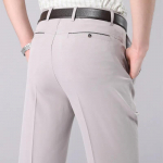 Meeste kevadsuvine mood &auml;ri vabaaja pikad p&uuml;ksid &uuml;likond p&uuml;ksid meeste elastsed sirged ametlikud p&uuml;ksid pluss suur suurus 29-40 29 beež