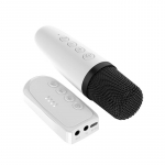 VAORLO originaal traadita mikrofon + Bluetooth-vastuv&otilde;tja karaoke kahe madala latentsusega HD-edastuse jaoks kodumeedia v&otilde;imendi jaoks lauluk&otilde;ne jaoks With 1 Microphone valge