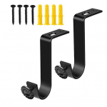 Tugev, vastupidav kinnitus &uuml;mara servaga lae kardinapuu kronstein Kodumajapidamises kasutatav kardinapuu kronstein 28mm must