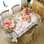 Euroopa stiilis laudlina ranna lavendli lillemustriga ristk&uuml;likukujuline laudlina pulmakaunistus restoran Nappe De Table 40x70cm15x27inch