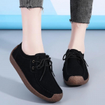 Suede Nahk Naiste Vabaaja Jalan&otilde;ud Paeltega Jalutusk&auml;igu Madalad Tossud Naiste Mokassiinid Disainer Loaferid Naiste Jalan&otilde;ud 40 must