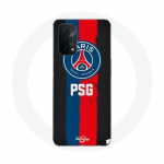 &Uuml;mbris Oppo A74 5G Paris Saint Germain PSG logoga sinine punane must taust