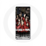 Samsung Galaxy A21S &uuml;mbris La casa de papel kuvab t&auml;hem&auml;rke