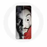 &Uuml;mbris Samsung Galaxy A51 5G La casa de papel Berlin Mask Split jaoks