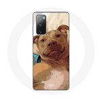 Coque pour Samsung Galaxy S20 FE American Pit Bull Terrier Marron