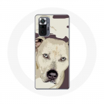 Coque pour Xiaomi Redmi Note 10 Pro Chien de Pitbull Blanc