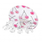 Hambaharjahoidja Taimede Puuviljaprint Punch Vaba plastist isekleepuv hambapasta hoiurest vannitoa jaoks 6#