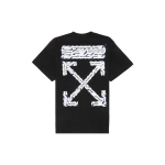 Off-White Lennujaama Teip &Uuml;lem&otilde;&otilde;duline T-s&auml;rk Must/Mitmev&auml;rviline Meeste Topid OMAA038S201850031088 M