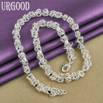 925 Sterling Silver Kiel 18 tolli kaelakee, pulmapeo moeehted 45cm