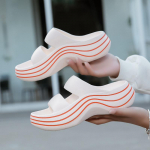 Naiste Sussid Uued Suvised Kiilud EVA Sandlas Paksu p&otilde;hjaga platvorm Slaidid Pehmed rannajalatsid 36-37 valge