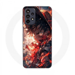 Coque Maniacase pour Samsung Galaxy A23 5G One piece Luffy &eacute;nerv&eacute; art manga anime