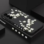 Samsung S24 S23 S22 Ultra S21 S20 FE A54 A32 telefoni&uuml;mbrisele P&otilde;rutuskindel TPU lilleprintimine &otilde;huke pehme kate Samsung S24 Ultra must