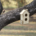 DIY puidust linnupesa linnumaja pesakasti rippuv linnupuur koolibrivinti jaoks 17cmx17.5cmx10cm