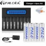 PALO Laetav akulaadija AAA AA 10440 14500 16350 18340 18500 18650 jaoks