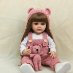 Uuestis&uuml;ndinud beebinukk 55cm Simulatsioon Beebit&uuml;druku m&auml;nguasi Kunstlikud beebim&auml;nguasjad T&auml;isliim V&otilde;ib vette panna M&auml;nguasjad lastele