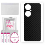 apgo Protective Skin Sticker for the back compatible with Huawei Nova 11i, Wrap Film, Foil, Vinyl - Pattern Carbon Black