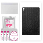 apgo skin sticker film foil vinyl for the BACK compatible with TCL Tab 8 4G, scratch-resistant, easy to install - Black Honeycomb