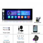 REAKOSOUND 1 Din Carplay Auto Universaalne 6,9-tolline Raadio RDS Android Puuteekraan WiFi Autostereo Video GPS Navigatsioon Bluetooth FM with 12led