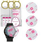 3x apgo Ultra-Clear Hybrid protective glass compatible with Forever ICON 2 AW-110, flexible nano glass, great replacement for tempered glass, scratch-