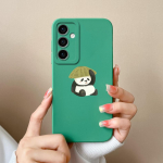 Telefoni &uuml;mbrise kaaned Samsung Galaxy S24 Ultra F15 S24+ A55 A15 M15 Cute Bear Multifilmi mustriga p&otilde;rutuskindel silikoonist pehme kvaliteetne kaitseraua Samsungile Samsung A55
