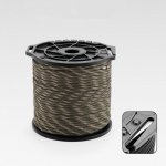 100 m 550 Paracord Multifunktsionaalse pooliga 9 s&uuml;damikuga 4 mm &otilde;ues elluj&auml;&auml;mise langevarju n&ouml;&ouml;r v&auml;listingimustes kasutatavad t&ouml;&ouml;riistad kaelarihmaga telgin&ouml;&ouml;r 100M