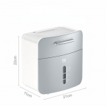 WTEMPO WC salvr&auml;tikukarp veekindel vannituba WC auguvaba seinale riputatav multifunktsionaalne tualettpaberirulli sahtel 21cm*22cm*11cm valge