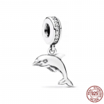 Uus S925 Sterling H&otilde;be Lemmikloom Kass Koer Rebane &Ouml;&ouml;kull Kilpkonn Loomade Seeria Elevant Amulett Helmes Sobib Originaal K&auml;ev&otilde;ru DIY Ehted