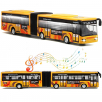1/80 linnaliinibussi m&auml;nguasi, valusulamist tagasit&otilde;mmatavad s&otilde;idukid, metroo liigendelektribuss, helid ja tuled Mudelautode m&auml;nguasjad Hariv kingitus lastele 1/80-Size:28*5*5cm