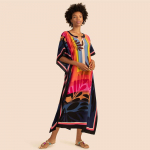 Prinditud kaftanid naistele Beach Cover Up Mere&auml;&auml;rsed Maxi Bohemian kleidid Rannar&otilde;ivad Pareo supelkost&uuml;&uuml;mid One Size