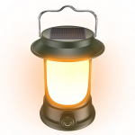 Solar Camping Light kaasaskantav LED telklamp Laetav telkimisala laterna veekindel tugi roheline