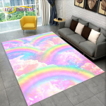Illusioon Vikerkaar Kroomiline V&auml;rv Vaip, Vaip Kodu Elutuba Magamistuba Diivan Uksematt Dekoratsioon, Laste Libisemiskindel P&otilde;randamatt 3D 80cm x 120cm