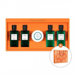 Hermes Odorange Verte Juuste ja Keha Reisikomplekt (&Scaron;ampoon 40ml + Palsam 40ml + Du&scaron;igeel 40ml + Kehakreem 40ml + Parf&uuml;&uuml;mseep), Korea kehahooldus Hair & Body Travel Planning