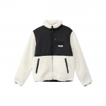 Puma Sherpa Color Block fliisjakk p&uuml;stkrae ja logoga meeste jakid elevandiluu v&auml;rvi 846325-73 L
